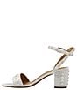 Color:White Satin/Pearl - Image 4 - Rulata Satin Pearl Studded Dress Sandals