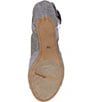 Color:Pewter Dance Glitter - Image 6 - Safira Glitter Fabric Asymmetrical Dress Sandals