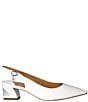 Color:White Pearl Patent - Image 2 - Shayanne Patent Slingback Pumps