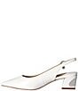 Color:White Pearl Patent - Image 4 - Shayanne Patent Slingback Pumps