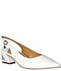 Color:White Pearl Patent - Image 1 - Shayanne Patent Slingback Pumps
