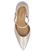 Color:Taupe - Image 6 - Siona Patent Mesh Ankle Strap Pumps