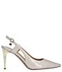 Color:Taupe - Image 2 - Sirmati Patent Slingback Pumps