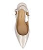 Color:Taupe - Image 6 - Sirmati Patent Slingback Pumps