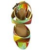 Color:Bright Multi - Image 6 - Soncino Bright Multi Print Patent Leather Dress Sandals