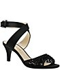 Color:Black - Image 1 - Soncino Strappy Dress Sandals