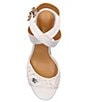 Color:White - Image 6 - Soncino Ribbon Lace Kitten Heel Dress Sandals
