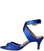 Color:Blue Mesh/Satin - Image 4 - Soncino Sequin Mesh Satin Dress Sandals