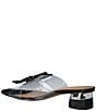 Color:Clear/Black - Image 3 - Sumitra Clear Rhinestone Butterfly Slide Sandals