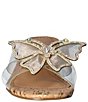 Color:Clear/Natural - Image 5 - Sumitra Clear Rhinestone Butterfly Vinyl Cork Slide Sandals