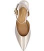 Color:Taupe Patent - Image 6 - Tamsin Patent Ankle Strap Dress Pumps