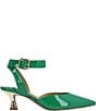 Color:Green Patent - Image 2 - Tamsin Patent Ankle Strap Dress Pumps