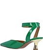Color:Green Patent - Image 3 - Tamsin Patent Ankle Strap Dress Pumps