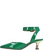 Color:Green Patent - Image 4 - Tamsin Patent Ankle Strap Dress Pumps