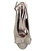 Color:Pewter Dance Glitter - Image 6 - Tanay Glitter Fabric Bow Detail Sling Pumps
