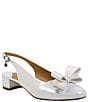 Color:White Patent - Image 1 - Tanay Patent Bow Slingback Pumps