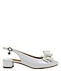 Color:White Patent - Image 2 - Tanay Patent Bow Slingback Pumps
