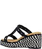 J. Renee Tavelle Rope and Pyramid Stud Platform Wedge Slide Sandals - Image 5