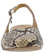 J. Renee Taveta Snake Print Block Heel Slingback Pumps - Image 5