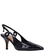 J. Renee Tindra Snake Embossed Slingback Pumps,Specials : American Fashion Style Bags On Sale