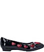 Color:Black/Red Patent - Image 2 - Truelove Heart Patent Mesh Heart Flats