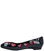 Color:Black/Red Patent - Image 4 - Truelove Heart Patent Mesh Heart Flats