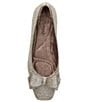 Color:Pewter Dance Glitter - Image 6 - Vesey Glitter Fabric Bow Dress Flats