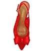 Color:Red Sequin - Image 6 - Yazmine Sequin Mesh Bow Sling Pumps