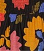 Color:Multicolor - Image 3 - Avery Square Neck Ruched Side Seam Pocket Midi Dress