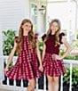 J.Marie Big Girls Athena Flutter Sleeve Dress - Image 4