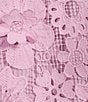 Color:Lavender - Image 3 - Bria 3D Lace Sleeveless Round Neck Shift Dress