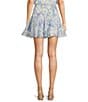 J.Marie Coordinating Chloe Tiered Mini A-Line Skort, Color:Blue - Image 2
