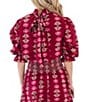 J.Marie Elbow Sleeve Athena Bow Coordinating Top - Image 2