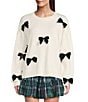 J.Marie Jenna Long Sleeve Bow front Sweater - Image 1
