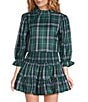 J.Marie Jordyn Woven 3/4 Sleeve Plaid Top - Image 1