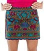 J.Marie Juniper Embroidered Mini Pencil Skirt - Image 1