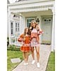 J.Marie Kennedy Floral Embroidered High Rise A-Line Mini Skirt, Color:Orange - Image 5