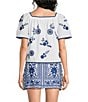 J.Marie Laken Button Up Short Sleeve Top - Image 2