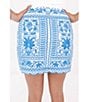 J.Marie Laken Floral Embroidered Mini Pencil Skirt - Image 5