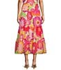 Color:Multi Daisy - Image 2 - Leilani Floral Print Smocked Convertible Coordinating Tiered Skirt Dress
