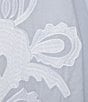 Color:Light Blue - Image 6 - Marika Embroidered Long Sleeve V-Neck Shift Midi Dress