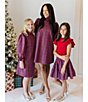 J.Marie Mock Neck Bow 3/4 Sleeve Plaid Shift Dress - Image 4