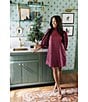 J.Marie Mock Neck Bow 3/4 Sleeve Plaid Shift Dress - Image 6