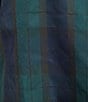 J.Marie Mock Neck Bow Back 3/4 Sleeve Tartan Plaid Shift Dress - Image 3