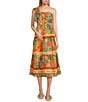 Color:Multi - Image 1 - Paloma One Shoulder Tiered Midi Dress