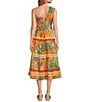 Color:Multi - Image 2 - Paloma One Shoulder Tiered Midi Dress
