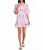 J.Marie Piper Button Down Embroidered Shirt Dress - Image 1