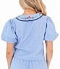 J.Marie Tristen Embroidered Collared Coordinating Blouse - Image 2