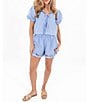 J.Marie Tristen Embroidered Collared Coordinating Blouse - Image 4