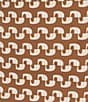 Color:Coffee/Cream - Image 4 - Agnes Geometric Print Catalina Cloth Knit A-Line Pleated Hem Pull-On Skort